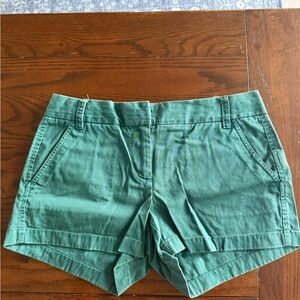 J. Crew Green Shorts with Classic Chino Style